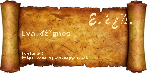 Eva Ágnes névjegykártya